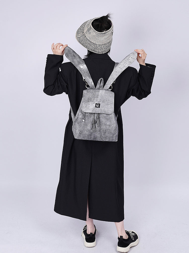 FADED RETRO RABBIT-EAR BACKPACK