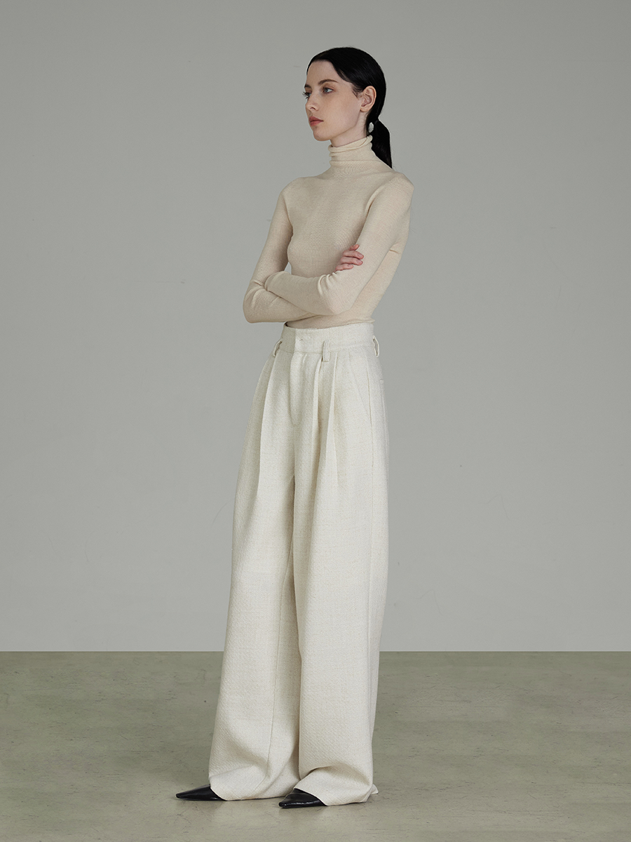 Wide-leg Classy Neat Plain Pants - UNSPOKEN – ARCANA ARCHIVE