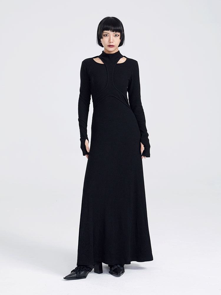 Nichi Slim Maxi Knit ONE-PIECE