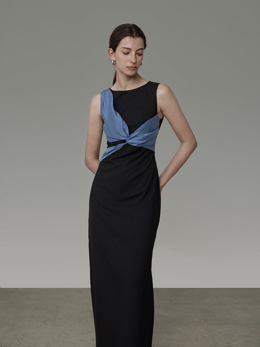 Cross CLASSY CHIC SLEEVESSS ELEGANT NICHI ONE-PIECE