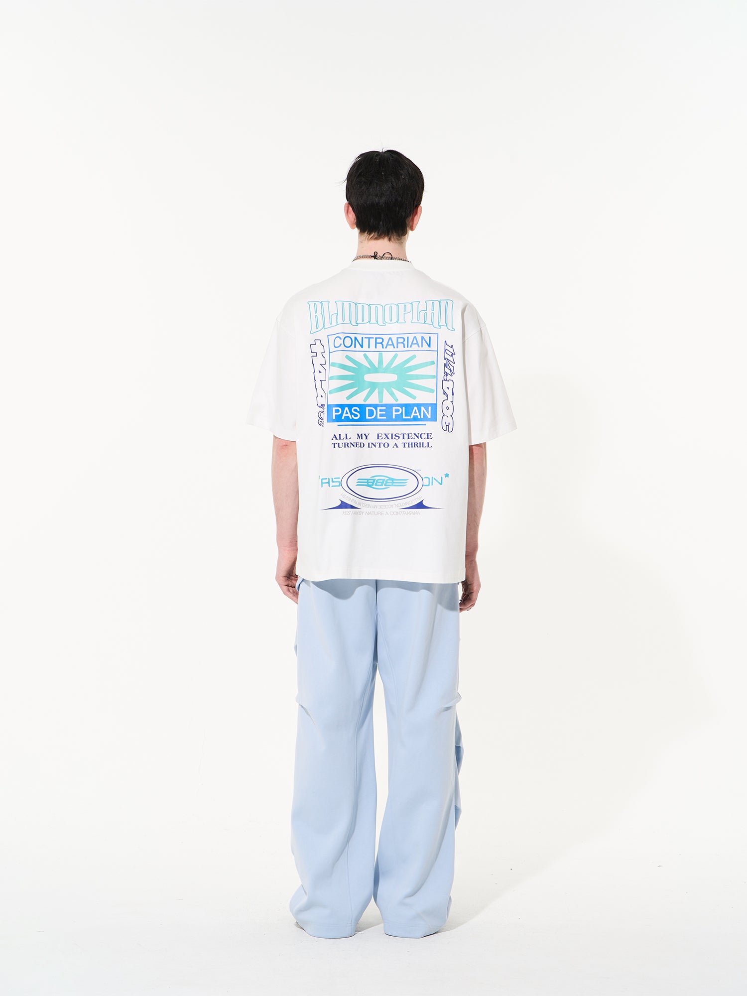 UNISEX BACK-PRINT OVERSIZE CASUAL T -shirt