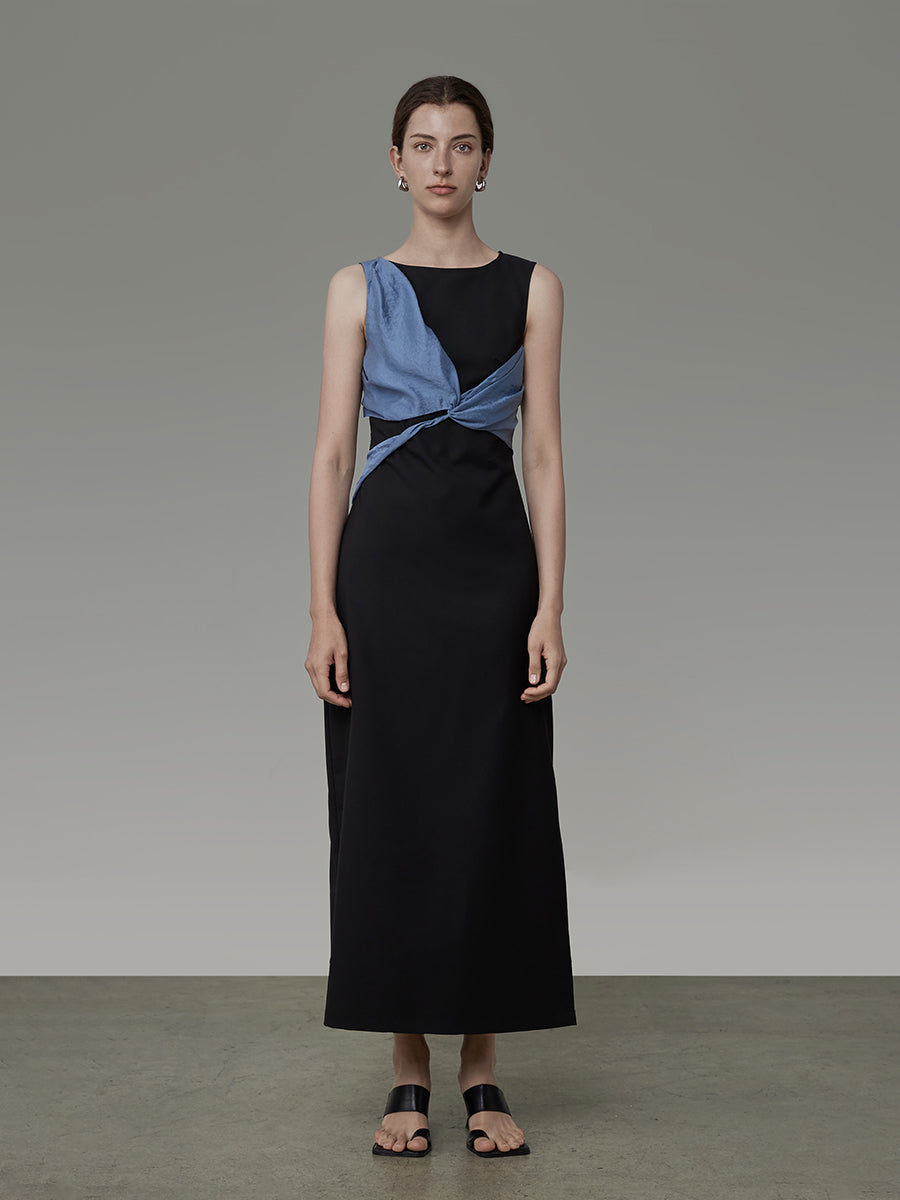 Cross CLASSY CHIC SLEEVESSS ELEGANT NICHI ONE-PIECE