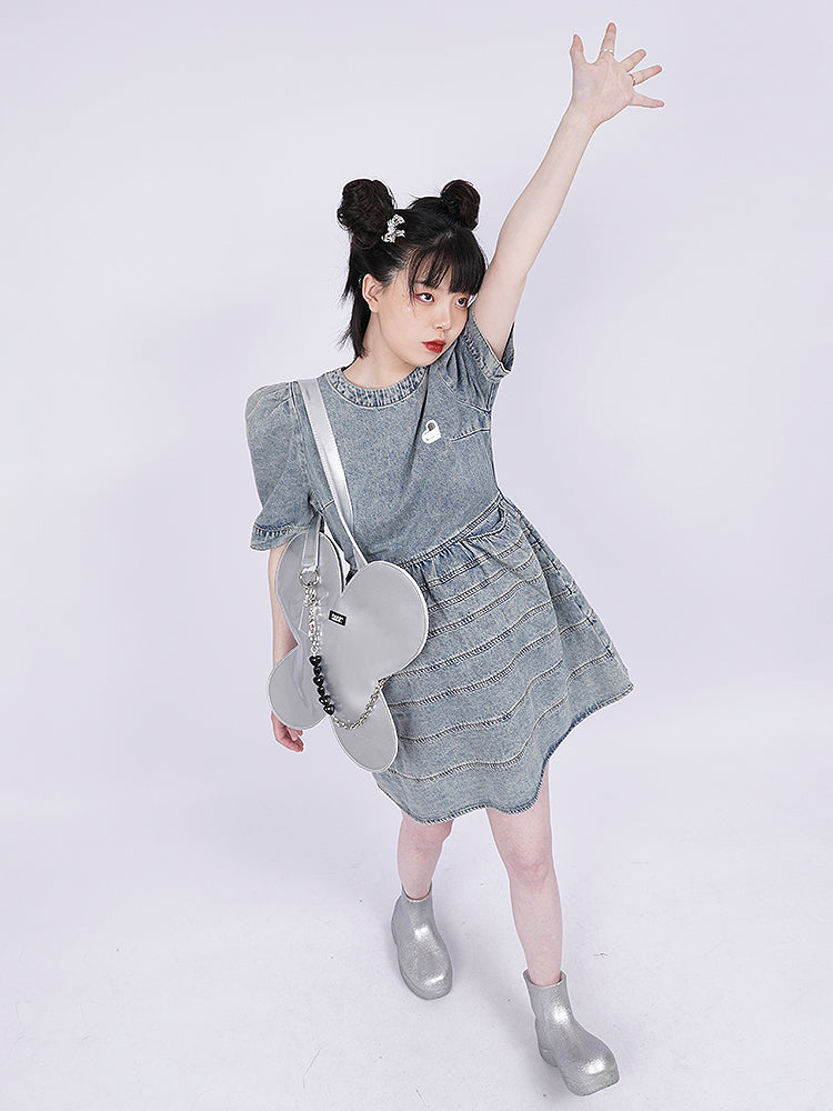 Metallic Butterfly Netter Nichi Big 2way Tasche