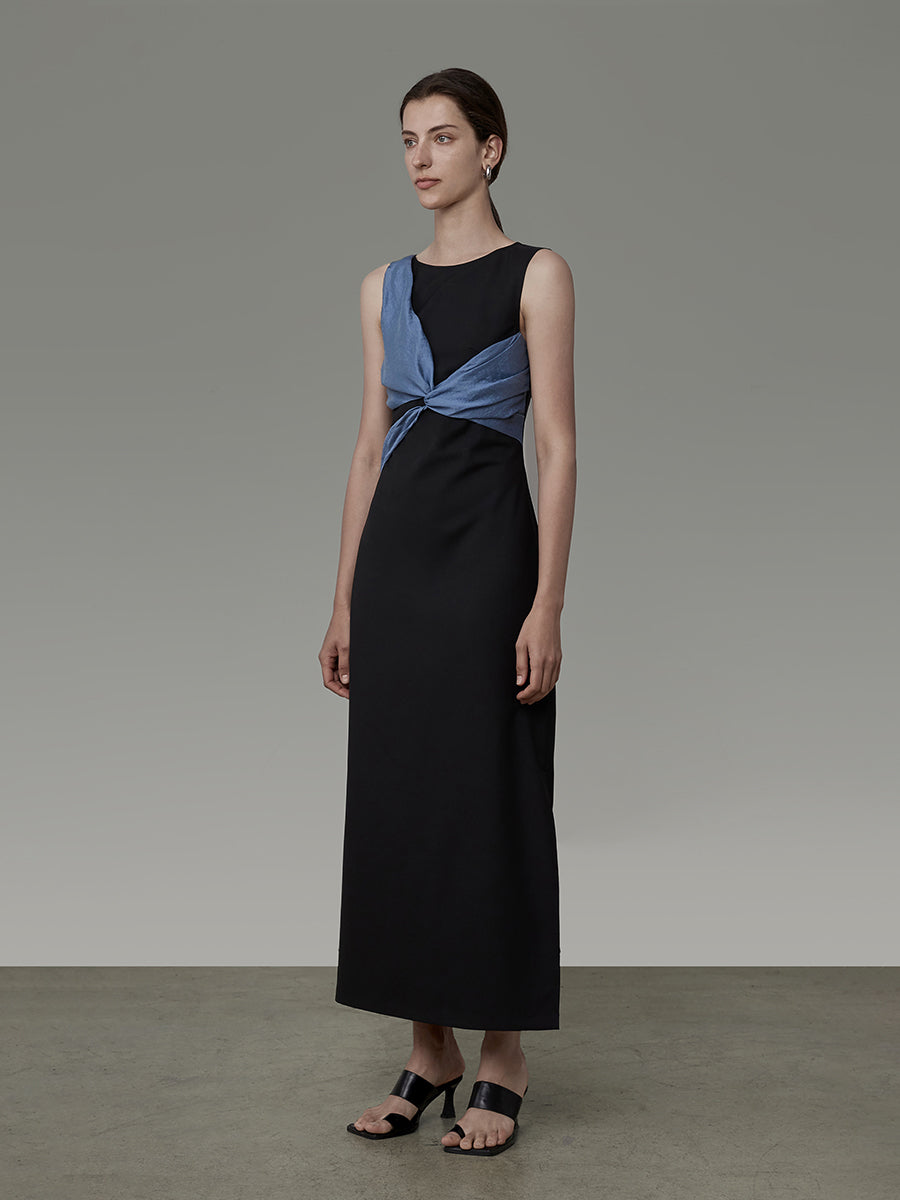 Cross CLASSY CHIC SLEEVESSS ELEGANT NICHI ONE-PIECE