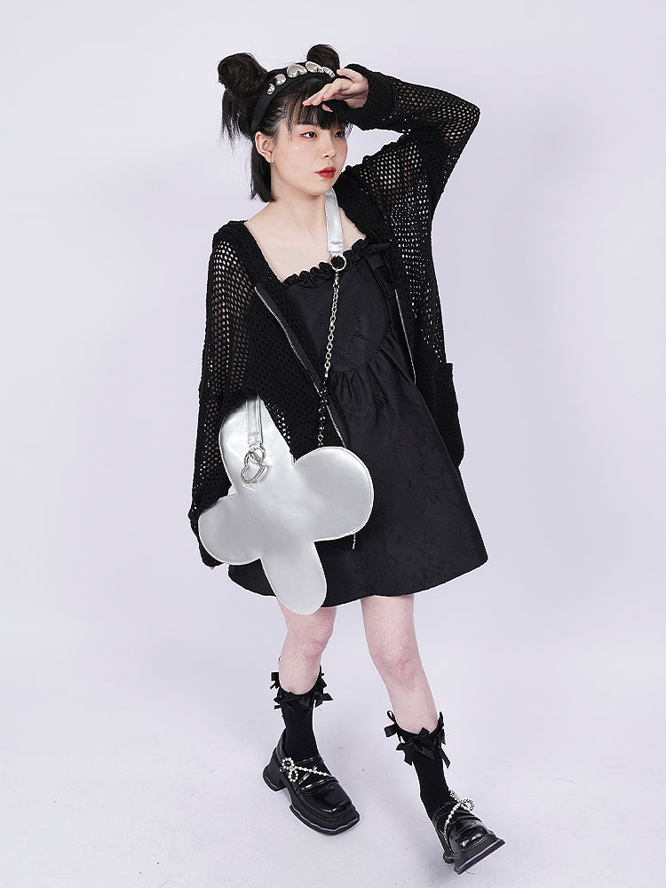 Metallic Butterfly Netter Nichi Big 2way Tasche