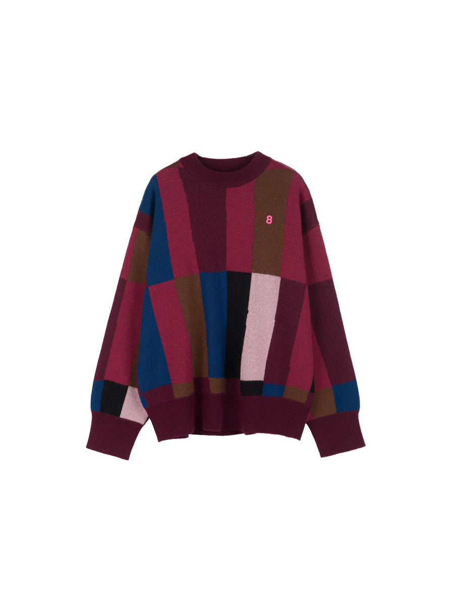 세련된 다채로운 화려한 니트