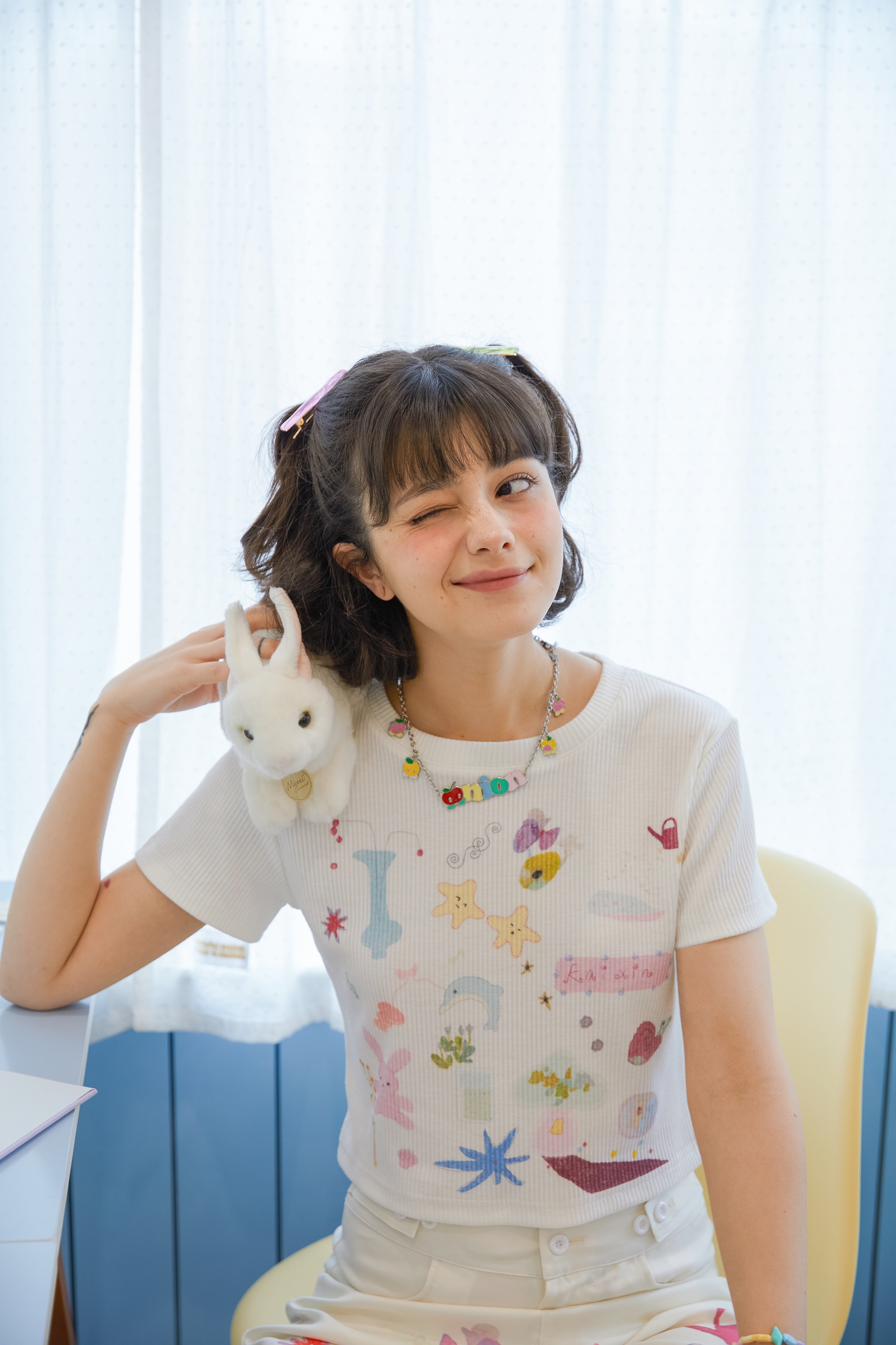 Scribble Fancy Casual Cropped T-shirt