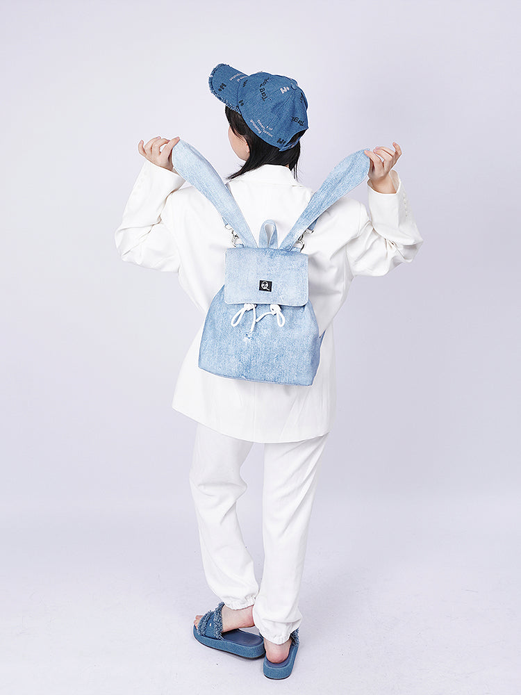 FADED RETRO RABBIT-EAR BACKPACK