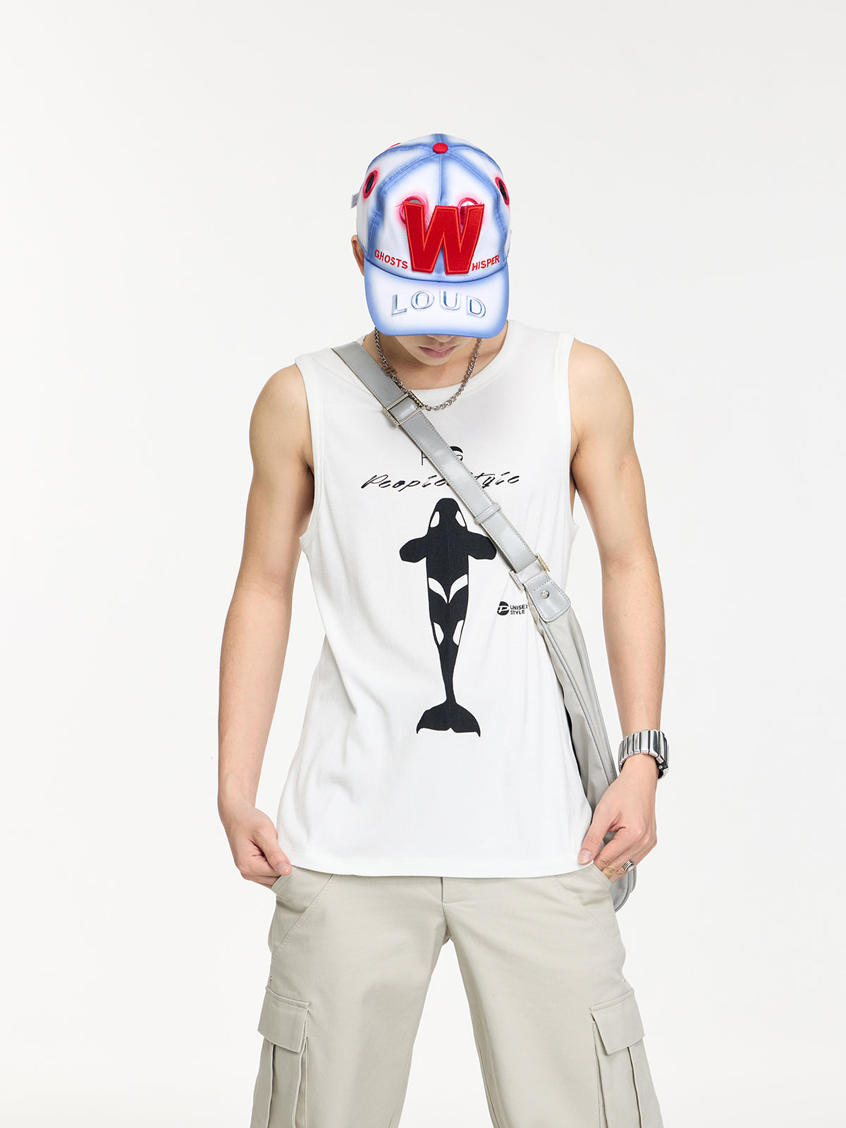 Unisex Whale Sleeveless Summer Casual Tanktop
