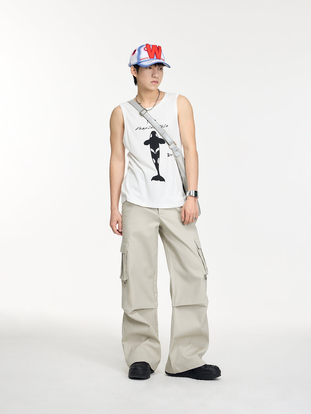 Unisex Whale Sleeveless Summer Casual Tanktop