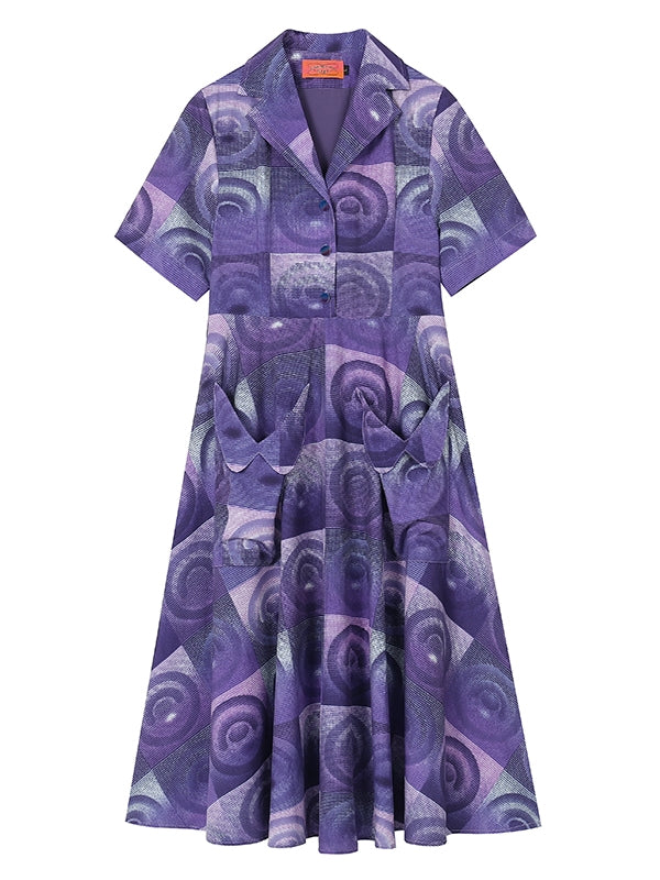 RETRO POCKET NICHI LONG ONE-PIECE