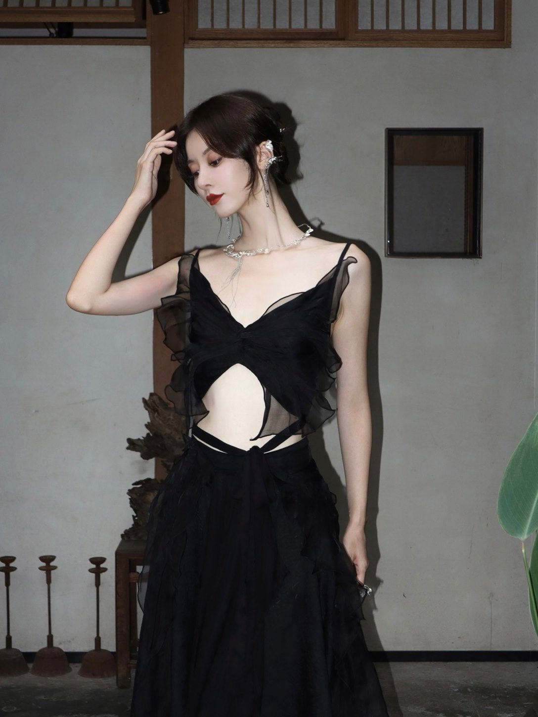 Ribbon Gather CIFFON NICHI CAMISOLE