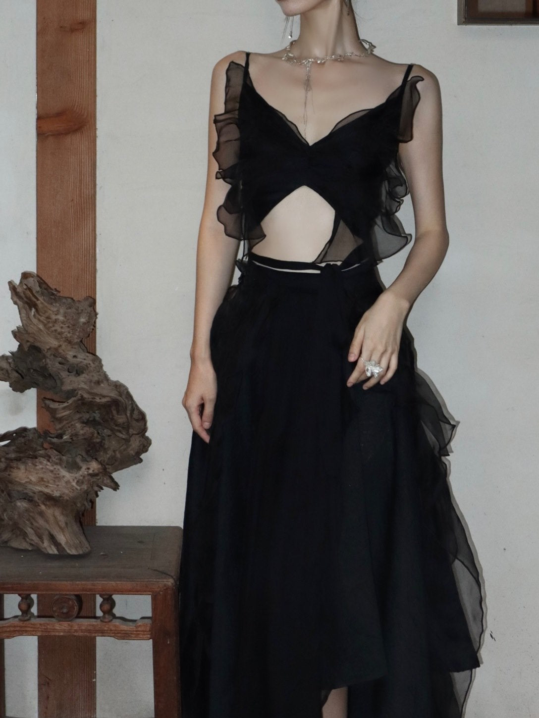 Ribbon Gather CIFFON NICHI CAMISOLE