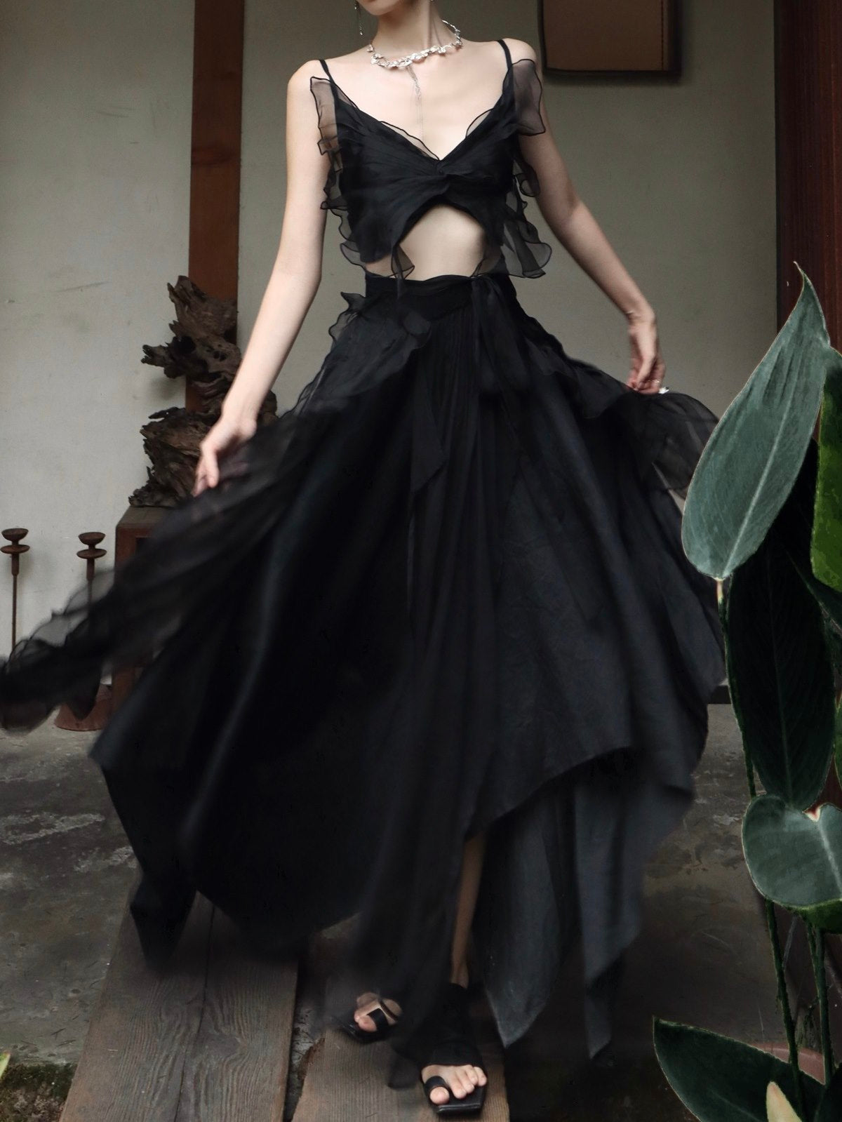 Ribbon Gather CIFFON NICHI CAMISOLE