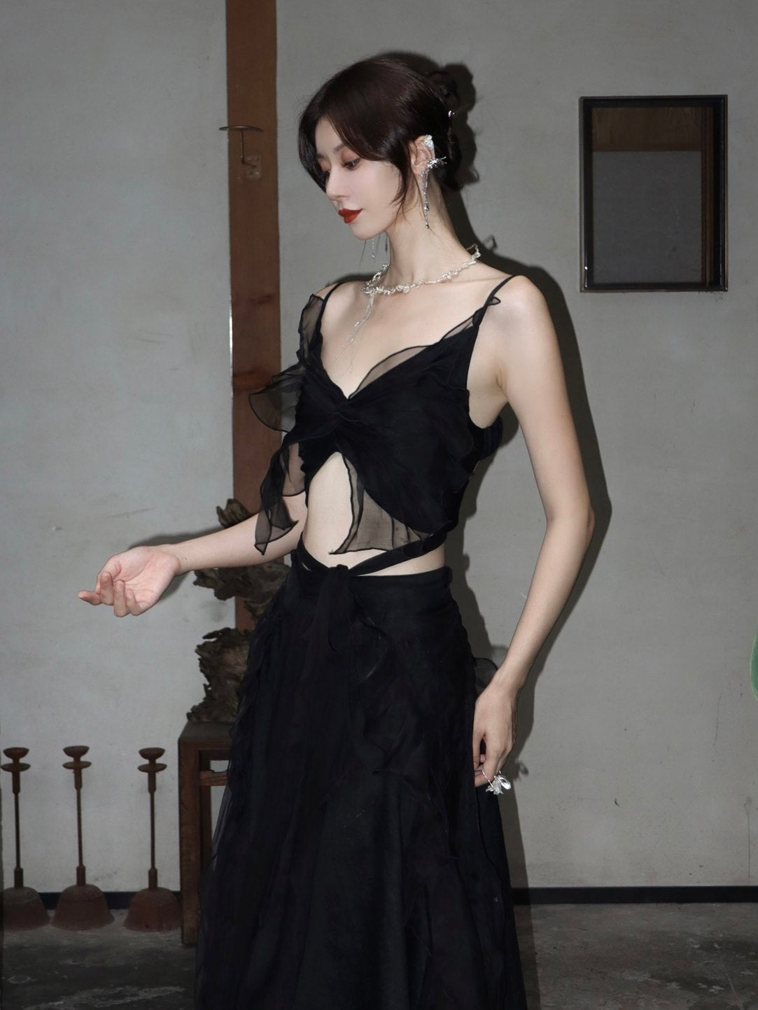 Ribbon Gather CIFFON NICHI CAMISOLE