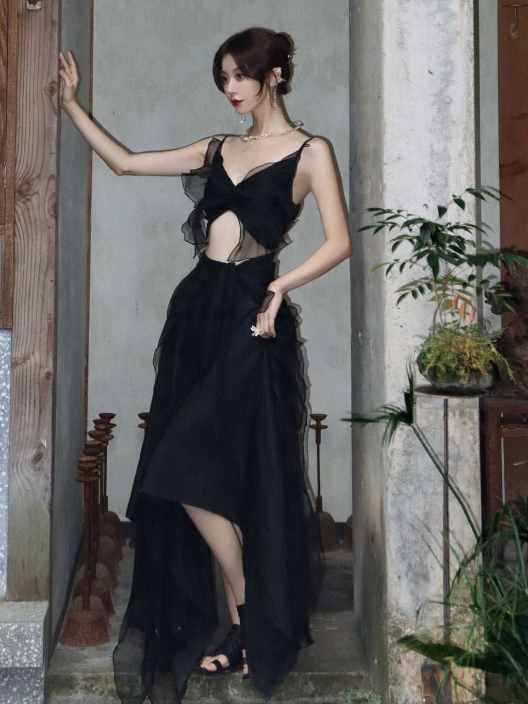 Ribbon Gather CIFFON NICHI CAMISOLE