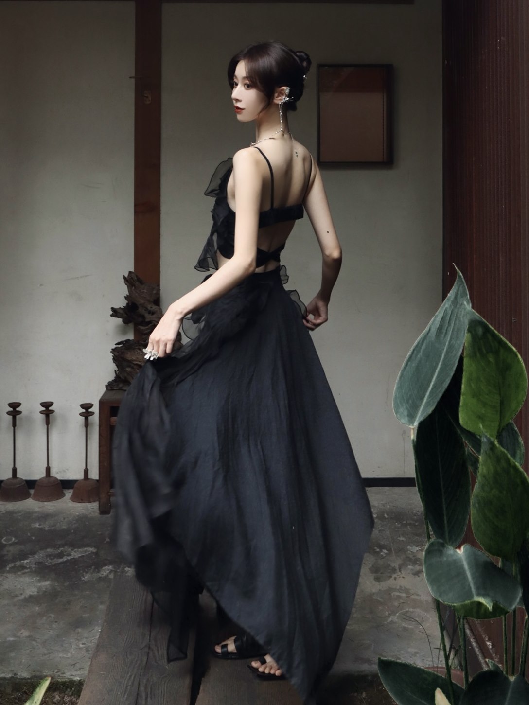 Ribbon Gather CIFFON NICHI CAMISOLE