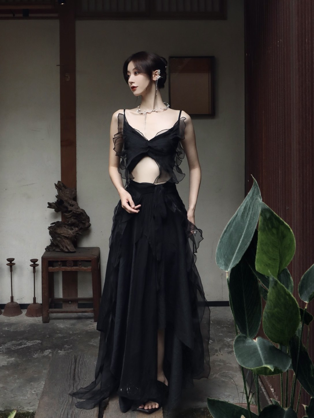 Ribbon Gather CIFFON NICHI CAMISOLE