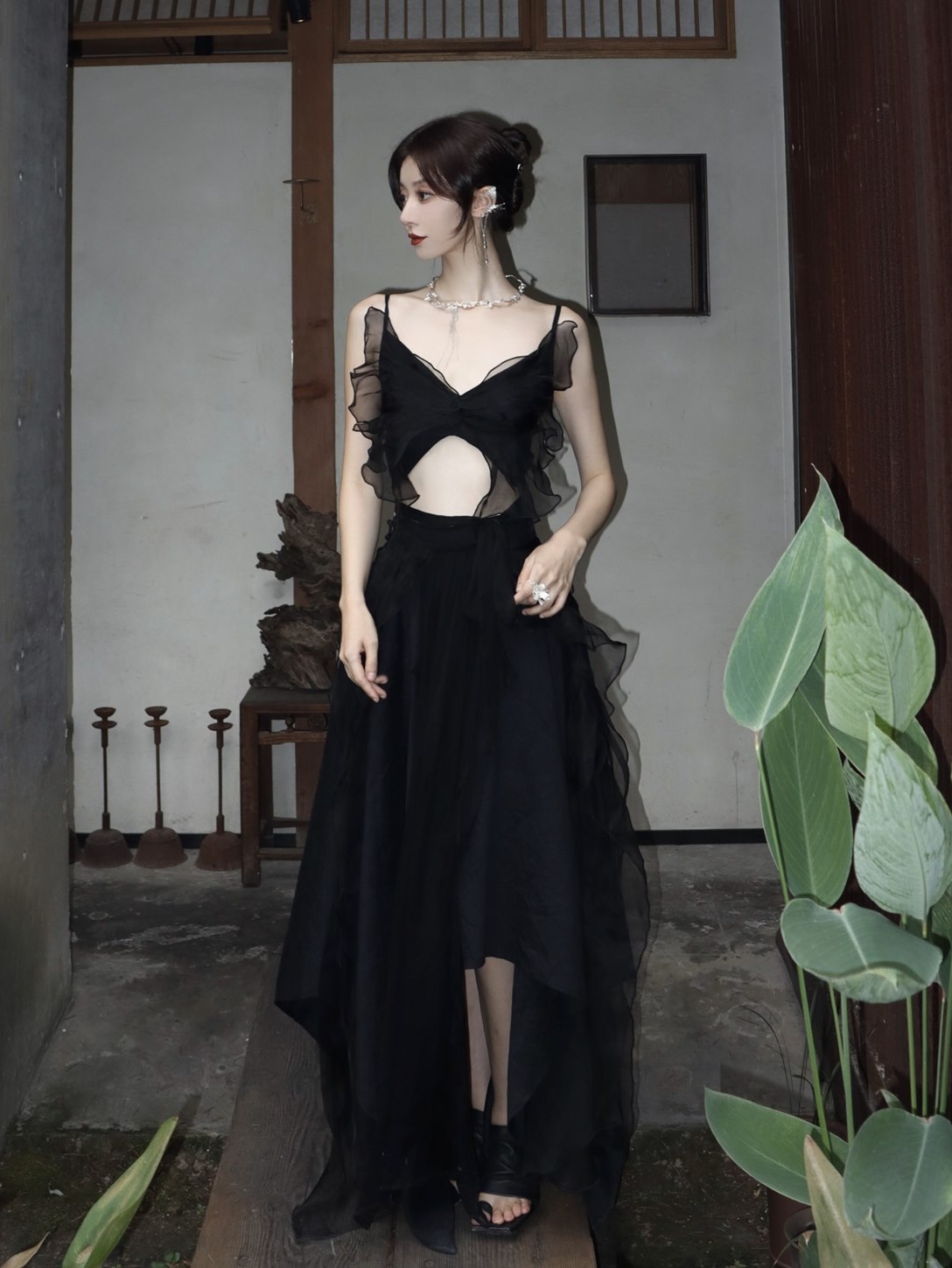 Ribbon Gather CIFFON NICHI CAMISOLE