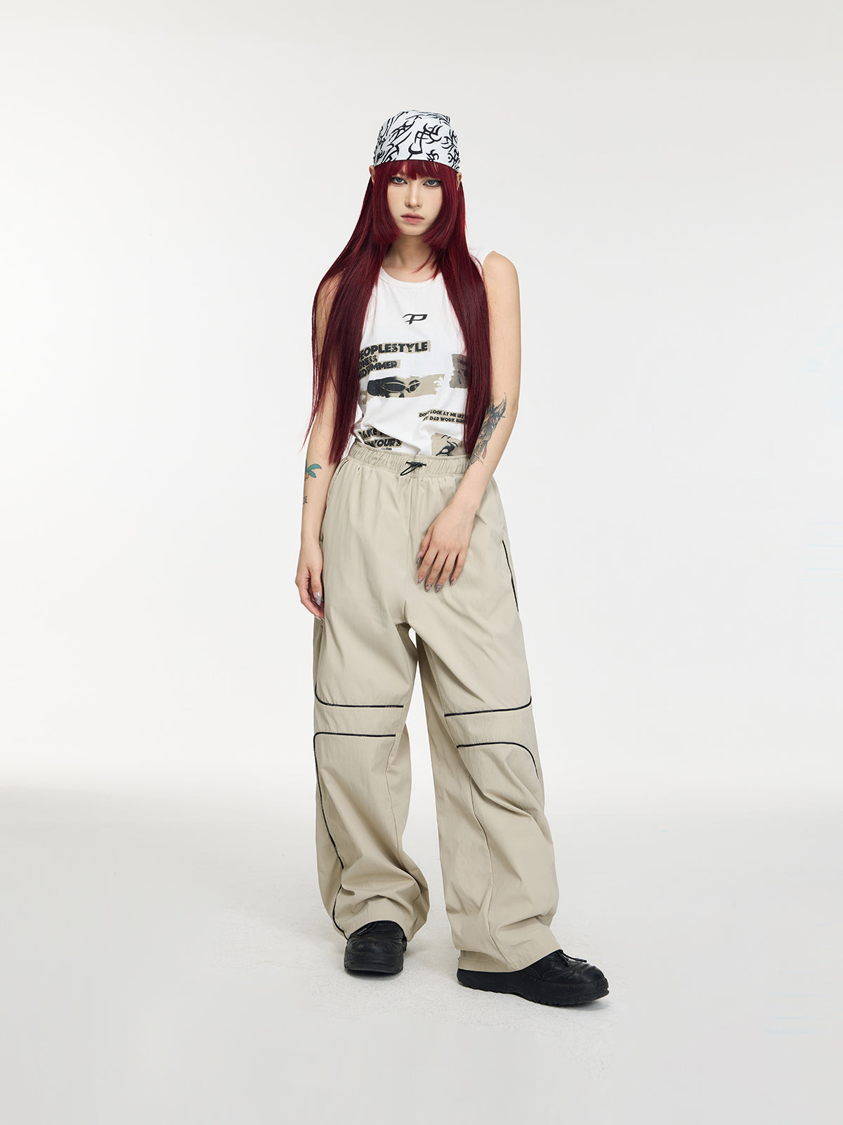 Unisex Print Sleeveless Casual Thin Tanktop