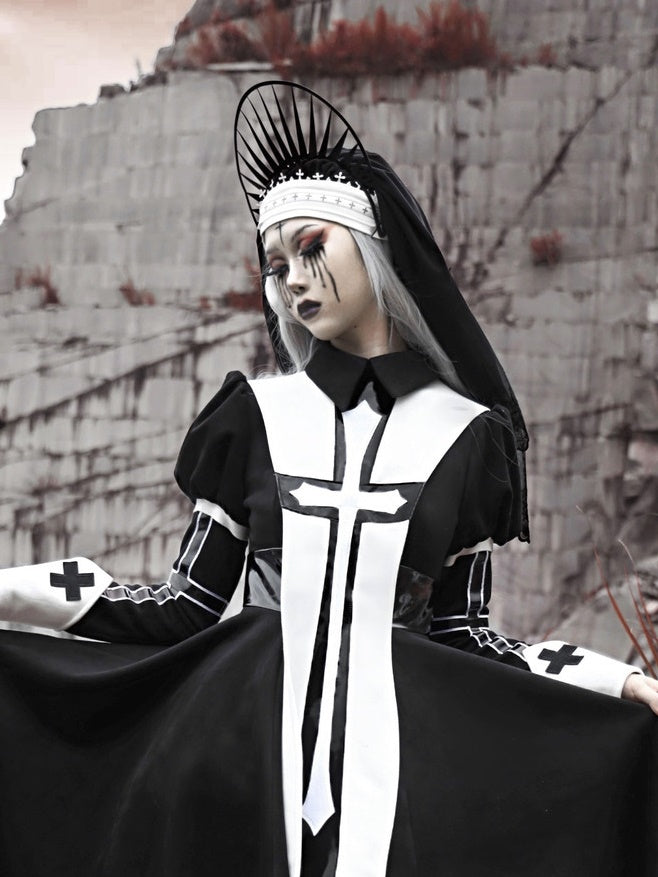 Schwester-Kurch-Cosplay-Spitzenschal