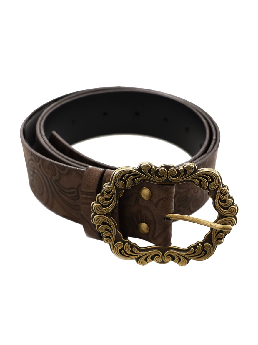 Retro Flower Thick Belt Belt - don't bite eyes – ARCANA ARCHIVE