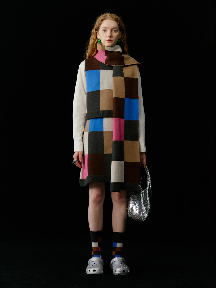 Long silencieux coloré à vérification colorée