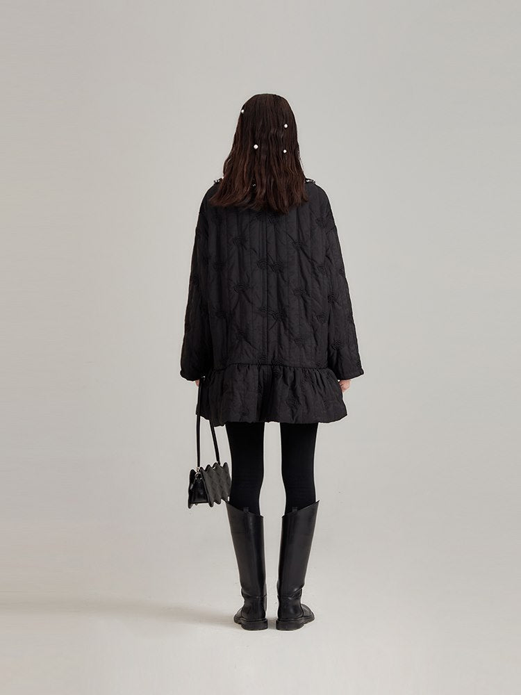 Rose Pearl Embroidery Sweet Jacket