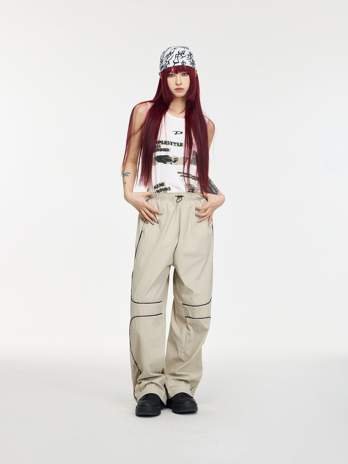 Unisex Print Sleeveless Casual Thin Tanktop