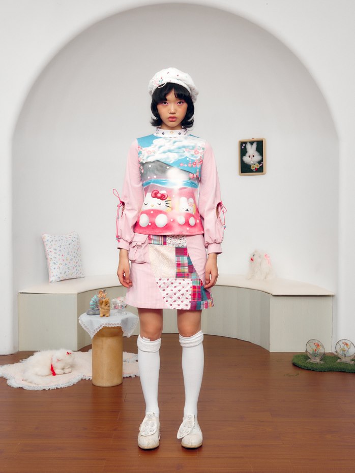 Patchwork Nichi Colorfer süßer Rock