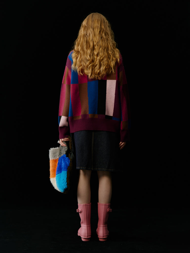 세련된 다채로운 화려한 니트