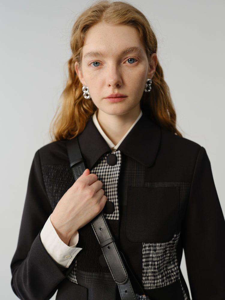 CHECKED NICHI MULTI MODERN JACKET & SKIRT