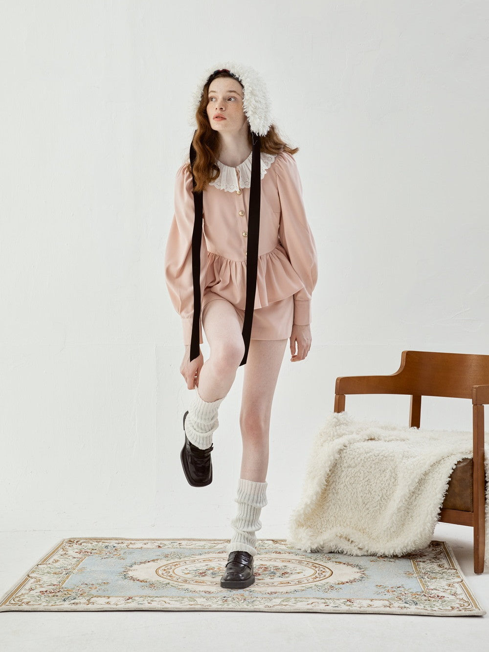 Suede Short Plain Short-Pants