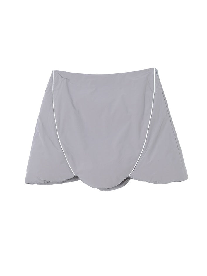 Quilting Mature Modest Down-Jacket & Skirt