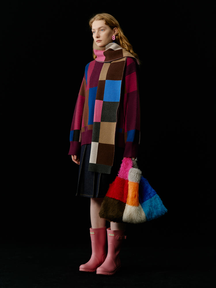 Long silencieux coloré à vérification colorée