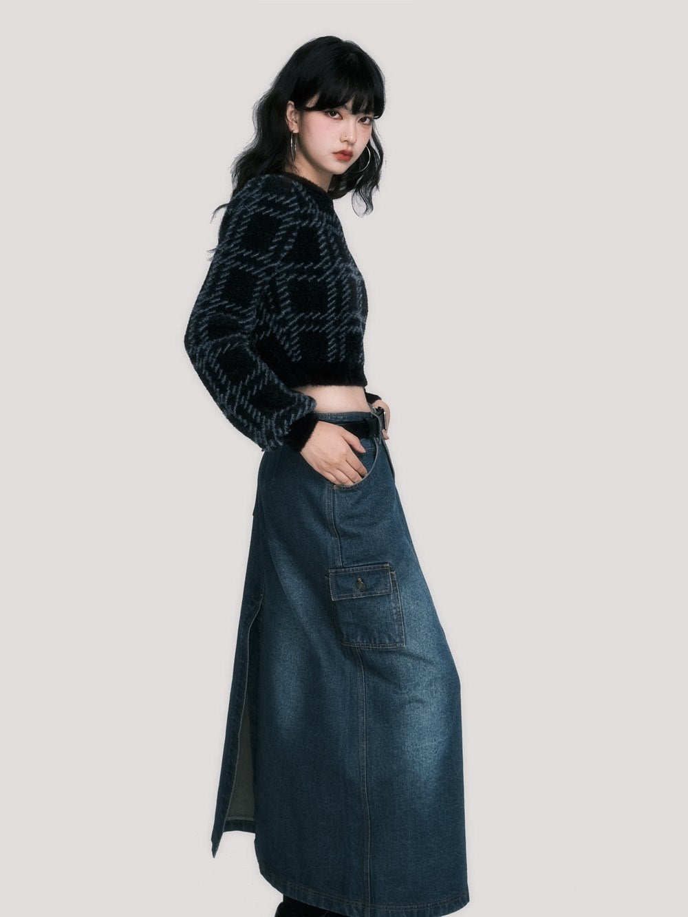 Cropped Palid Casual Knit