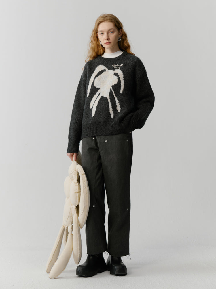 Wide Cropped Casual Faded Cut-Off Patns