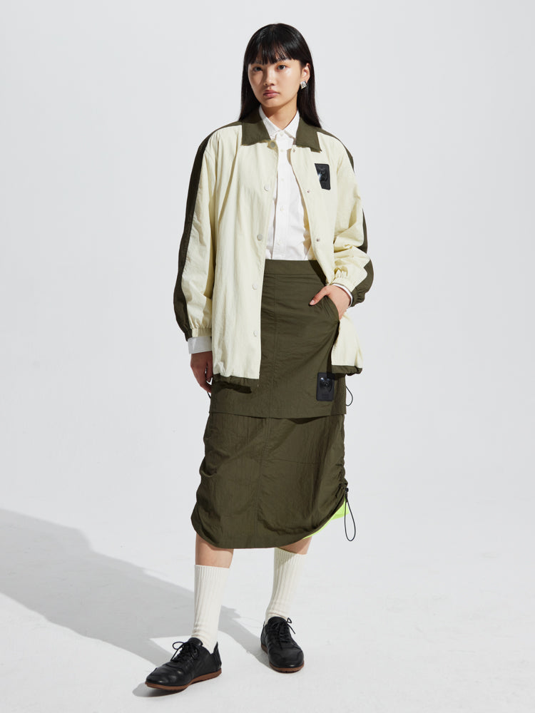 Casual Draw String Flare Middle Rock