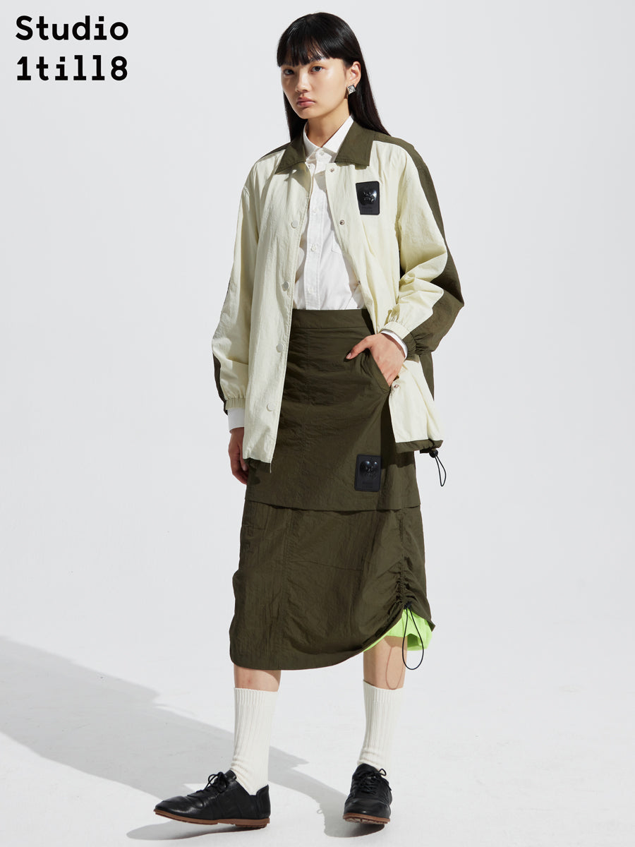 Casual Draw String Flare Middle Rock