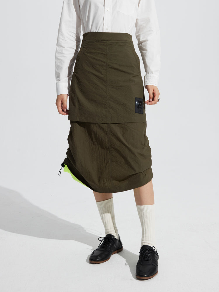 Casual Draw String Flare Middle Rock