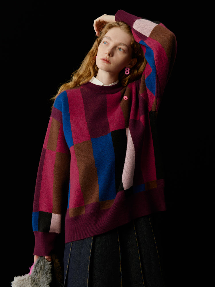 세련된 다채로운 화려한 니트