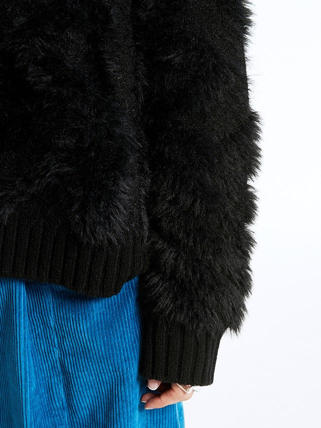 푹신한 보아 캐주얼 니트