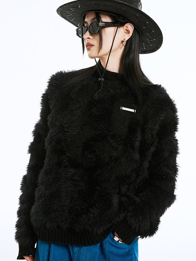 푹신한 보아 캐주얼 니트