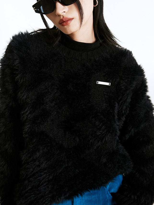 푹신한 보아 캐주얼 니트