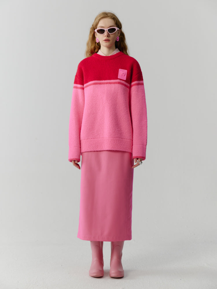 VIVID CUTE SIMPLE OVERSIZE KNIT