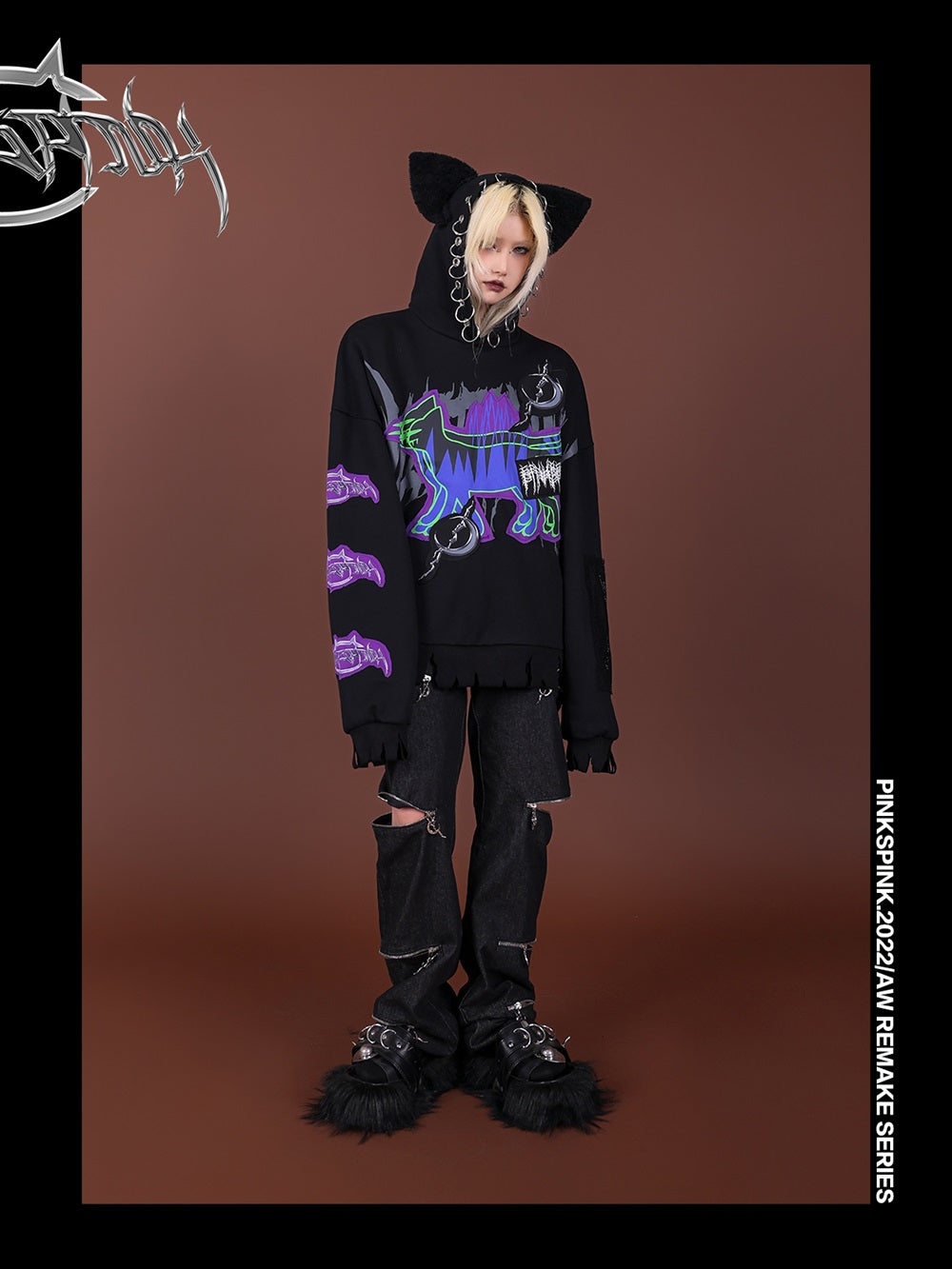 Sweat à capuche Nichi Cat-Eark Parka remarquable