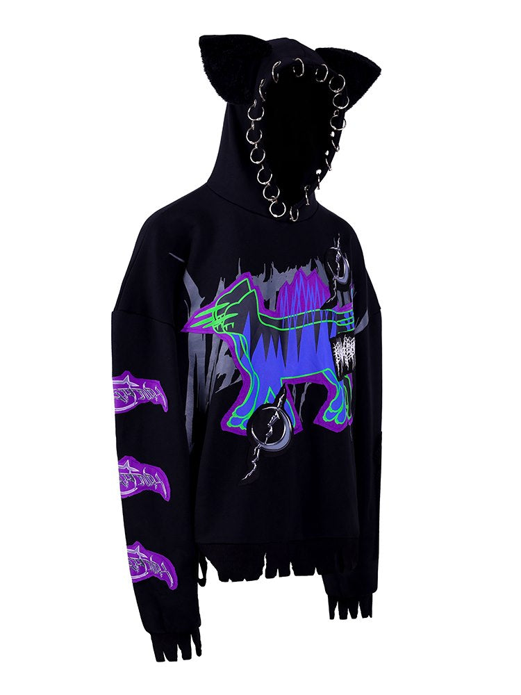 Sweat à capuche Nichi Cat-Eark Parka remarquable