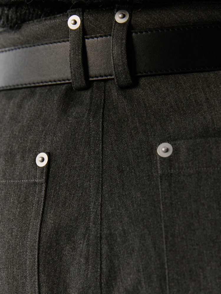 Wide Cropped Casual Faded Cut-Off Patns