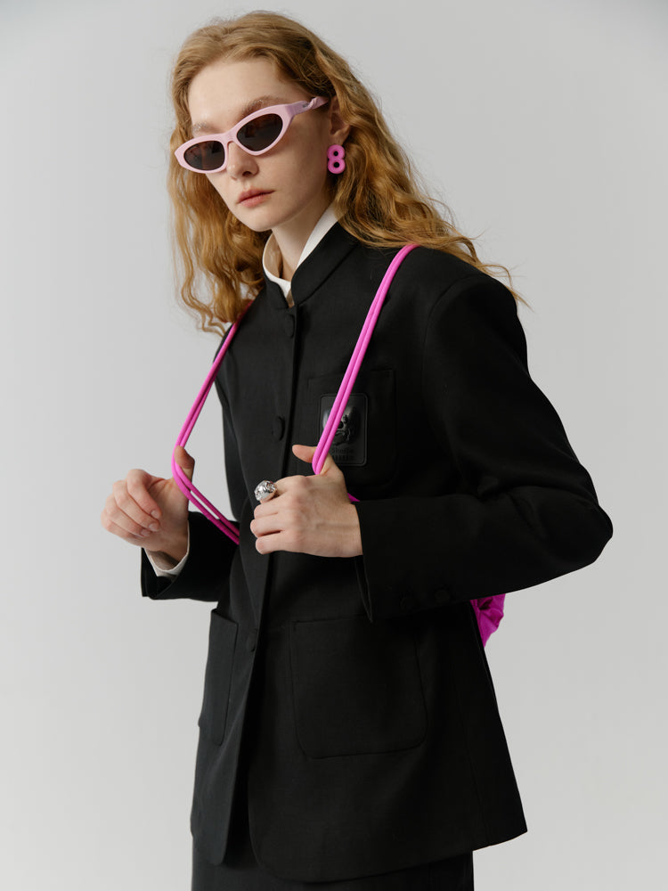 SIMPLE SUIT JACKET & LONG-SKIRT