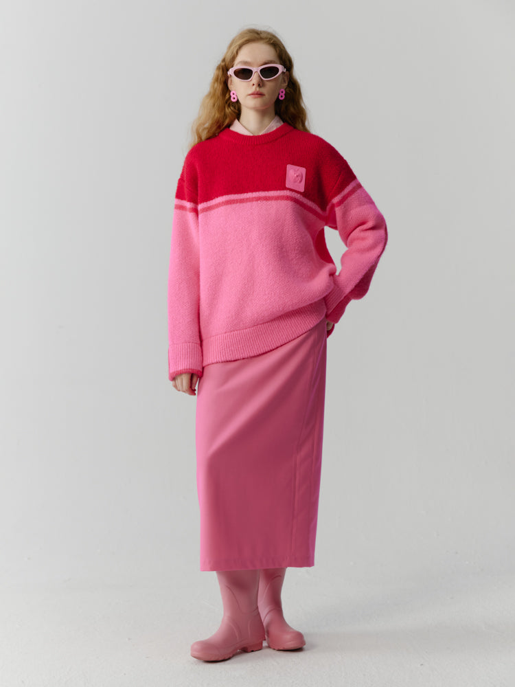 VIVID CUTE SIMPLE OVERSIZE KNIT